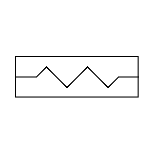 schematic symbol: warmte-uitwisseling - Warmtewisselaar met buisspoel