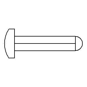 schematic symbol: warmte-uitwisseling - Bundel met U-buizen