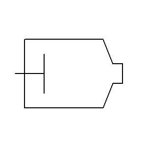 schematic symbol: process machines - Extruder