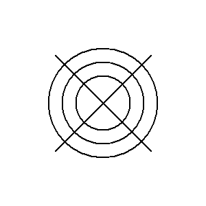 schematic symbol: warmte-uitwisseling - Spiraal warmtewisselaar