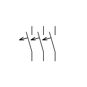schematic symbol: stroomonderbrekers - stroomonderbreker 3P
