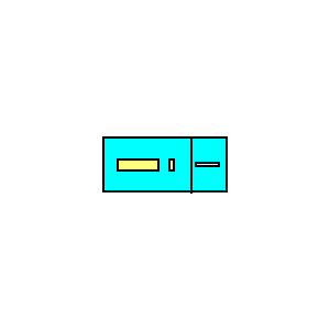 Symbol: terminal strips - Wago blue