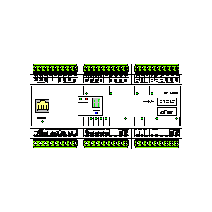 
                    schematic symbol: Inels - central unit CP-1000