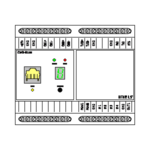 
                    schematic symbol: Inels - central unit CU2-01M