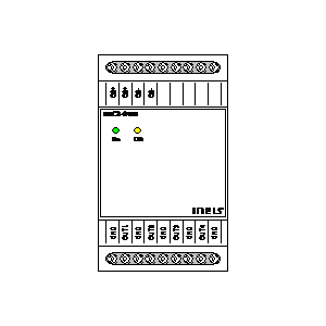 
                    schematic symbol: Inels - Digital-analog converter DAC2-04M