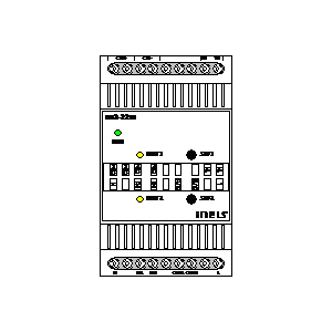 
                    schematic symbol: Inels - Dimming actuator 2-fold DA2-22M