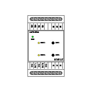 
                    schematic symbol: Inels - Dimming actuator for fluorescent lamps 2-fold LBC2-02M