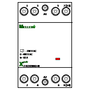 
                    schematic symbol: Moeller - Contactor Z-SCH230-63-40