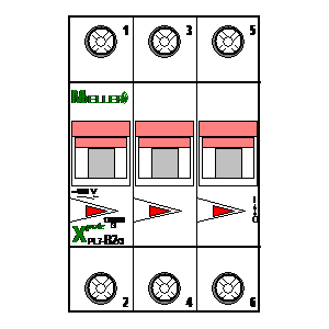 
                    schematic symbol: Moeller - PL7-B2-3