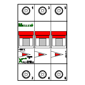 
                    schematic symbol: Moeller - PL7-B10-3