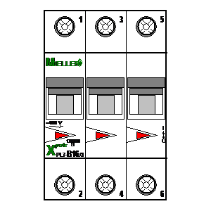 
                    schematic symbol: Moeller - PL7-B16-3