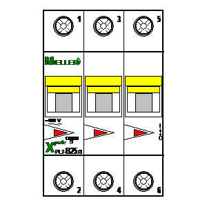 
                    schematic symbol: Moeller - PL7-B25-3