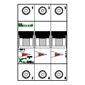 
                    schematic symbol: Moeller - PL7-B40-3