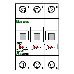 
                    schematic symbol: Moeller - PL7-B50-3