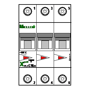 
                    schematic symbol: Moeller - PL7-C16-3