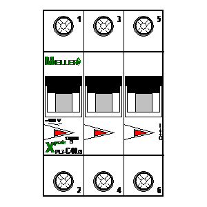 
                    schematic symbol: Moeller - PL7-C40-3