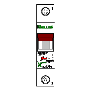 schematic symbol: Moeller - PL7-D4-1