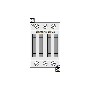 
                    schematic symbol: others - Siemens Sirius contactor 3p