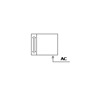 schematic symbol: actuatoren - aandrijving met AC voeding