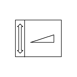 Symbol: actuatoren - Analoge uitgang