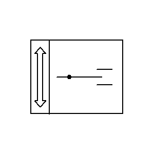 schematic symbol: actuatoren - jaloezieactor