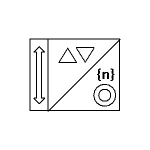 Symbole: capteurs - interrupteur pour volets
