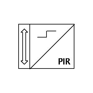Symbole: capteurs - capteur de mouvement (PIR)