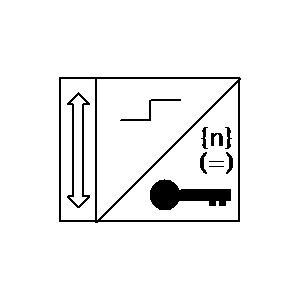 schematic symbol: sensoren - slotschakelaar
