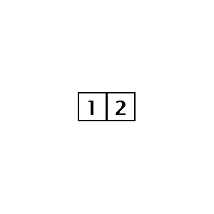 Symbol: mechanische onderdelen - Klemmenstrook (02)