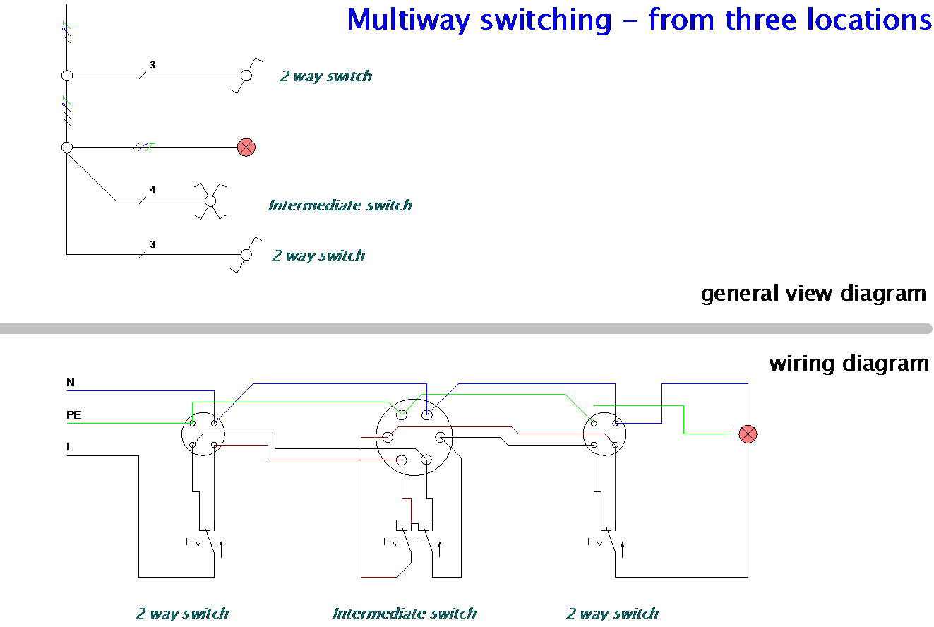 three way switch symbol