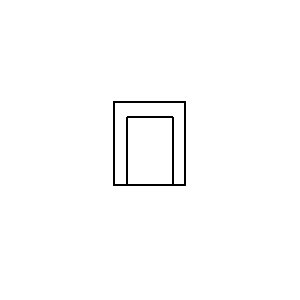 Symbole: plan de masse - fauteuil