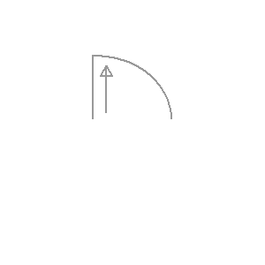 Symbol: türe - Hebe-Drehtür