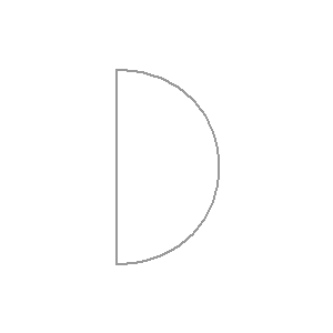 schematic symbol: deuren - Draaideur