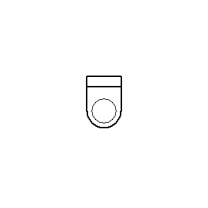 Symbole: plan de masse - toilette