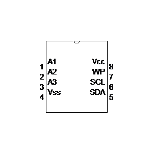 schematic symbol: IC - EEPROM 24LC16