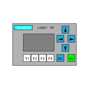 schematic symbol: PLC - Siemens LOGO! TD