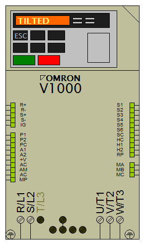 : PLC - Omron V1000 invertor enkel fase voeding