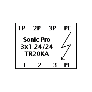 Symbol: starkstrom - SonicPro 3x1 24 24 TR20KA