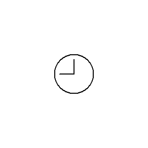 Symbol: klokken - Klok