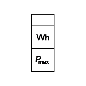 Symbol: wattheuremetres - Compteur d'énergie active avecenregistrement du maximum de lapuissance moyenne
