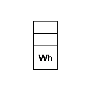 
                    schematic symbol: watt-hour meters - milti-rate watt-hour meter (two-rate shown)