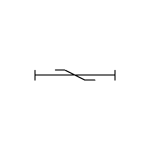 Simbolo: sistemi di canalizzazione - elemento di permutazione di condutture di fase