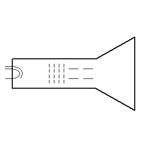 Simbolo: valvole termoioniche (tubi) - tubo catodico a raggi