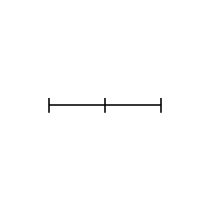 Simbolo: tratto rettilineo - tratto rettilineo assemblato