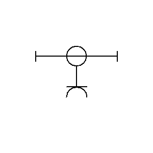 Simbolo: elemento recto - elemento recto con derivación fija que incluye una base de toma de corriente, con contacto para conductor de protección