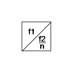 schematic symbol: converters - Frequentie deler