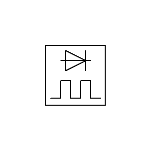 schematic symbol: transmissie - Electronische deler