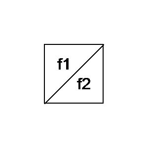 schematic symbol: converters - Frequentie omzetter