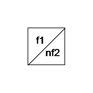 Symbol: transmission - frequency converter, multiplier
