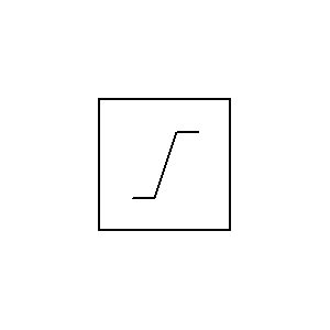 Symbol: übertragungswege - Schwellwertbegrenzer, Begrenzer